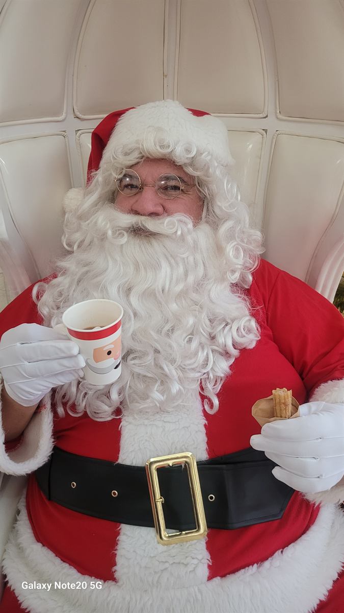 Papa Noel at a Christmas celebration